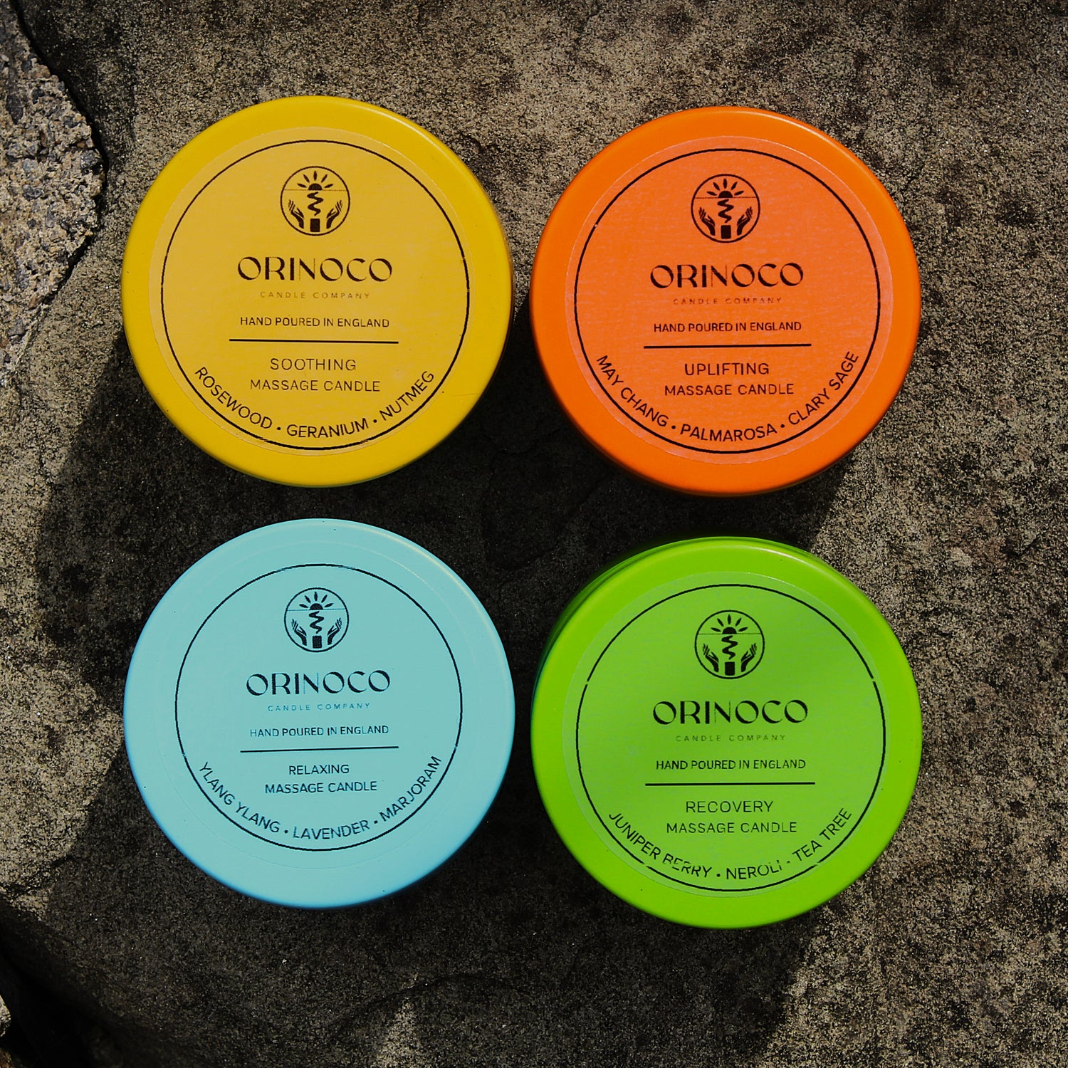 Sample Set of 4 Massage Candles – 30g Each