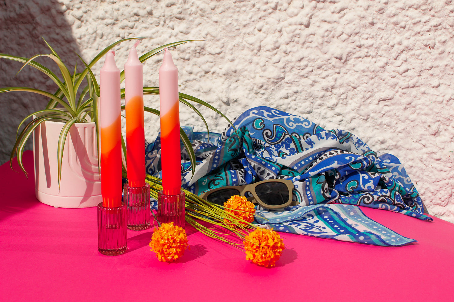 Strawberry Fizz – Taper Candles - 19cm